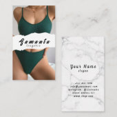 Lingerie Zakelijke Kaart Visitekaartje (Voorkant / Achterkant)