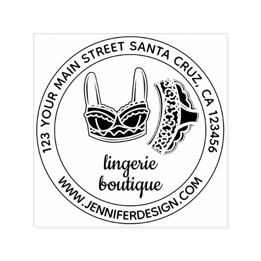 Lingerie Zelfinktende Stempel (Design)
