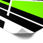 Linggroen, grijs, zwart, afwijkend ontwerp poster (Hoek)