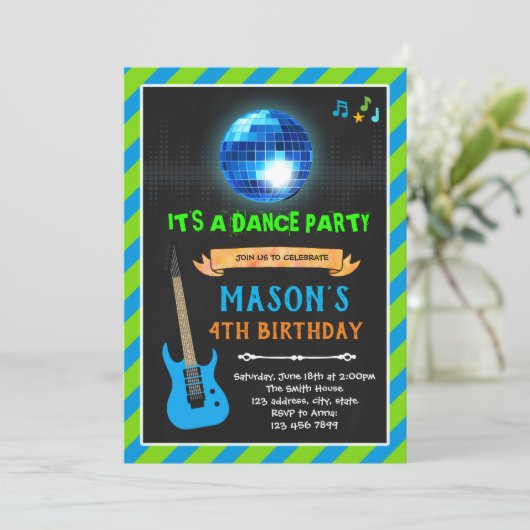 Linggroene dansdag en marinedansdag kaart (Staand voorkant)