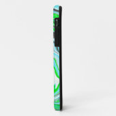 Linggroene en blauwe marmer zoals Swirls Case-Mate iPhone Case (Achterkant/links)