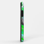 Linggroene en blauwe marmer zoals Swirls Case-Mate iPhone Case (Achterkant/rechts)