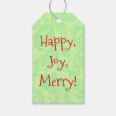 Linggroene kerstcadeautjes Label Cadeaulabel (Voorkant)