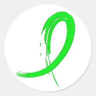 Linggroene lintlint van non-Hodgkin A4 Ronde Sticker