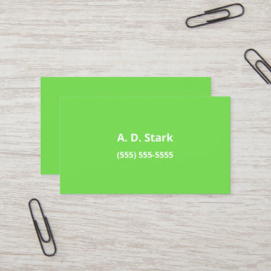 Linggroene minimalistische Visitekaartjes