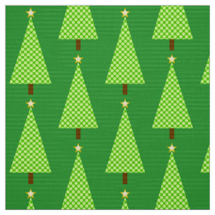 Linggroene polka stip moderne kerstboom stof