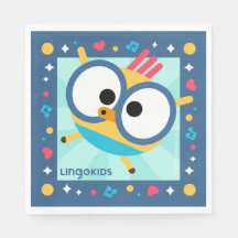 Lingokids Party Paper Napkins with Billy
