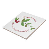 Lingonbessen Tegeltje (Zijkant)