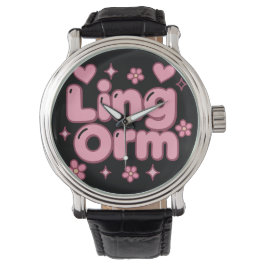 Lingorm Kawaii Bubble Letter Horloge