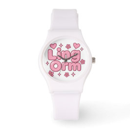 Lingorm Kawaii Bubble Letter Horloge