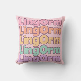Lingorm Kawaii Bubble Letter Kussen