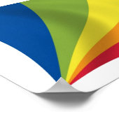 Lingua Franca Nova Affiche de drapeau Impression (Coin)