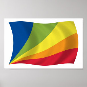 Lingua Franca Nova Affiche de drapeau Impression