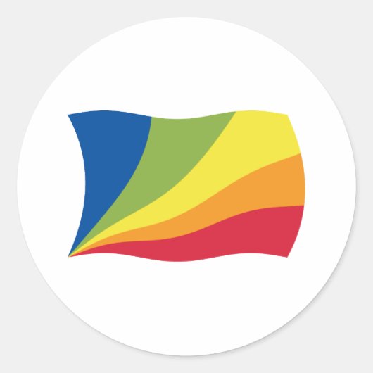 Lingua Franca Nova Vlagsticker Ronde Sticker (Voorkant)