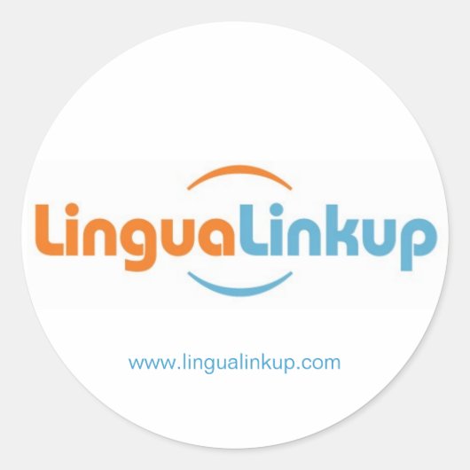 Lingua Linkup ronde stickers (Voorkant)