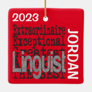 Linguïn Extraordinaire CUSTOM Keramisch Ornament