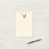 Linguine Hart Pasta Liefhebber Eigen Tekst Post-it® Notes (Op bureau)