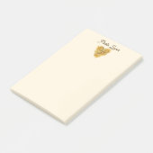 Linguine Heart Pasta Lover Custom Text Post-it® Notes (Schuin)