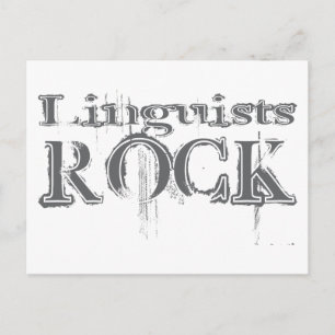 Linguïsten Rock Briefkaart