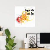 Linguïsten zijn heet poster (Thuiskantoor)