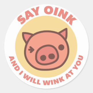 Link the Piggy Ronde Sticker