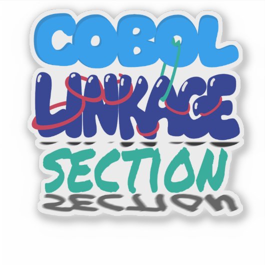 Linkage Section in Cobol Programming Sticker (Voorkant)