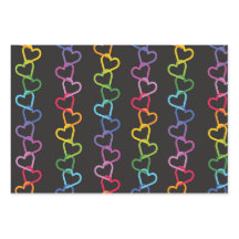 Linked Love harten op een donkere achtergrond