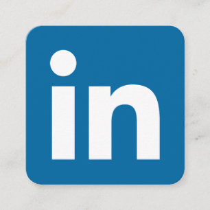 LinkedIn logo Social Media Modern Trendy Business Contactkaartje
