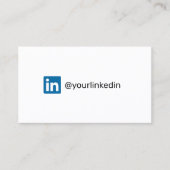 LinkedIn social media moderne trendy marketing Contactkaartje (Voorkant)