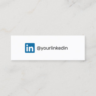 LinkedIn sociale media moderne trendmarketing Contactkaartje