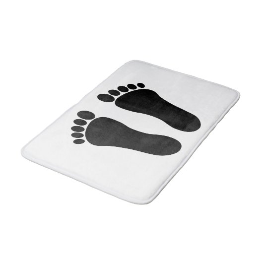 Linker- en rechtervoetafdrukken badmat (Gekanteld)