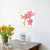 Linker Folie Accent Pink Spring Blossom Poster Afd (Laag (Keuken))