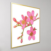 Linker Folie Accent Pink Spring Blossom Poster Afd (Laagn)