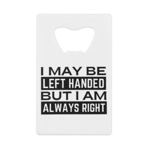 Linker Hander's Kredietkaart Flessenopener