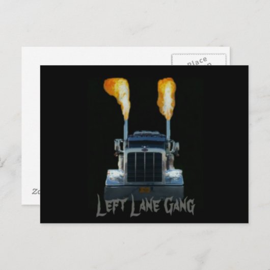 Linker Lane Gang Briefkaart (Voorkant / Achterkant)