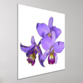 Linker Paars Orchid Group Print Poster (Laagn)