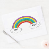 Linker/rechter schoen Stickers (regenboog) (Envelop)
