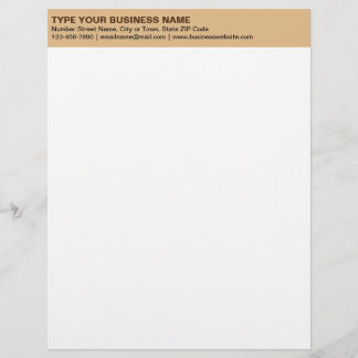 Linker uitgelijnde vlekken Teksten over lichte bru Briefhoofd