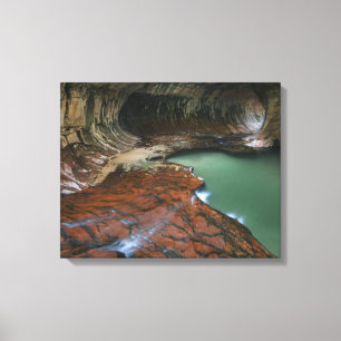 Linker Vork Zion National Park, Utah Canvas Afdruk