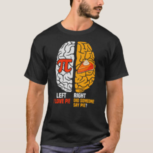 Linker Vs rechter Wiskunde T-shirt