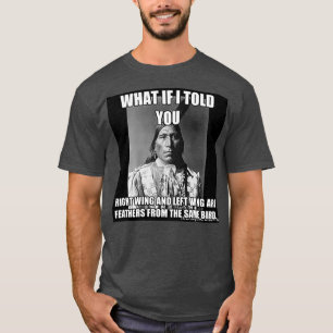 Linker Wing Juist Wing zelfde Vogel T-shirt