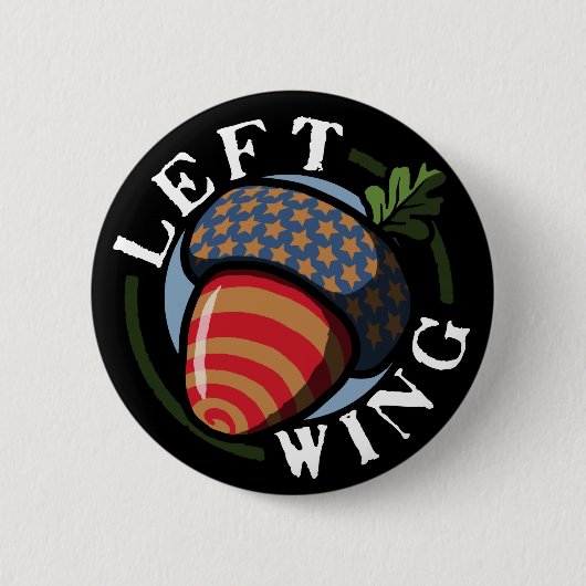 Linker Wing Nut Ronde Button 5,7 Cm (Voorkant)