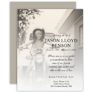 linker zijfoto-herdenkingskaart