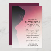 linker zijfoto-herdenkingskaart programma (Voorkant / Achterkant)