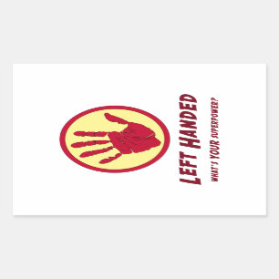 Linkerbediende Super Power Rechthoekige Sticker