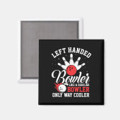 Linkerhand Bowler Cool Bowling Pins Strike Sport Magneet (Voorkant / Achterkant)