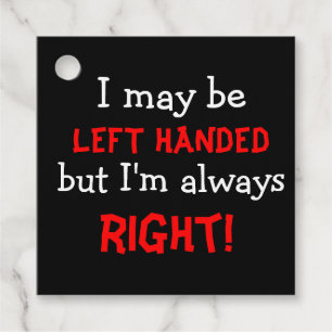 Linkerhandbediend Bedankjes Labels