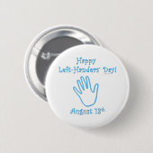 Linkerhanders Dag Ronde Button 5,7 Cm (Voorkant /achterkant)