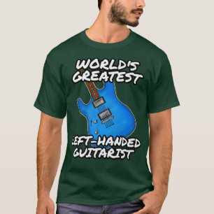 Linkerhandlanger gitarist Lefty Guitar Musician Fu T-shirt