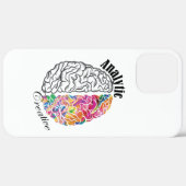 Linkerhersenhelft rechter-hersenanalyse creatief b Case-Mate iPhone case (Achterkant (horizontaal))